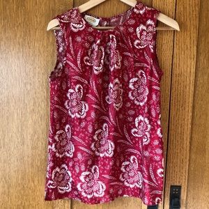 Talbots Red Floral Camisole